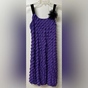 Speechless Purple Dress with Floral Accent